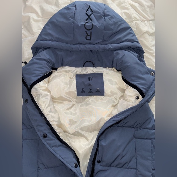 Roxy Light Blue Hooded Vest - Picture 3 of 4